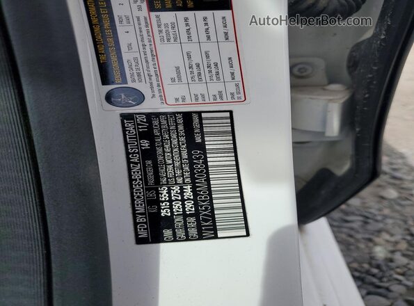 W1K7X5KB6MA038439 2021 MERCEDES-BENZ AMG White ძრავის განყოფილების ხედი