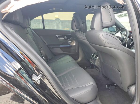 W1KAF4HB0SR246714 2025 MERCEDES-BENZ C Black უკანა სავარძლების ხედი