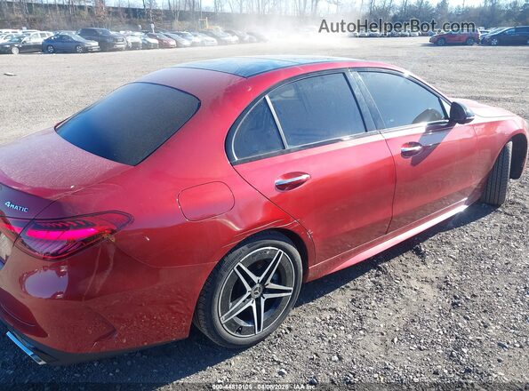 W1KAF4HB3PR110004 2023 MERCEDES-BENZ C-CLASS Red Rear right