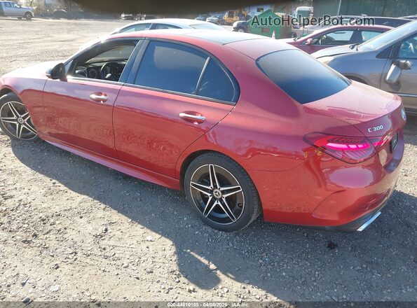 W1KAF4HB3PR110004 2023 MERCEDES-BENZ C-CLASS Red Rear left