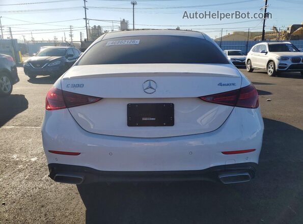 W1KAF4HB6RR160088 2024 MERCEDES-BENZ C White უკანა ხედი