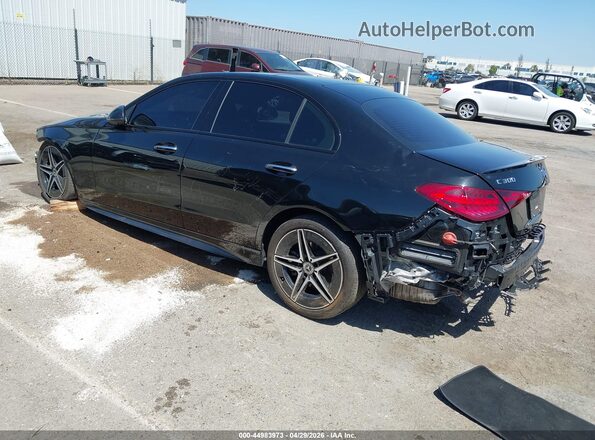 W1KAF4HB7RR182262 2024 MERCEDES-BENZ C-CLASS Черный Задняя левая четверть