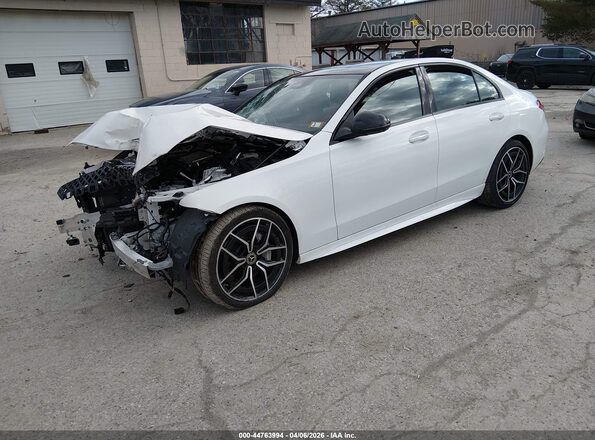 W1KAF4HBXPR103079 2023 MERCEDES-BENZ C-CLASS Белый Передняя левая четверть