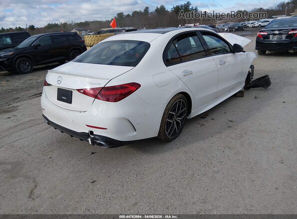 W1KAF4HBXPR103079 2023 MERCEDES-BENZ C-CLASS Белый Задняя правая четверть