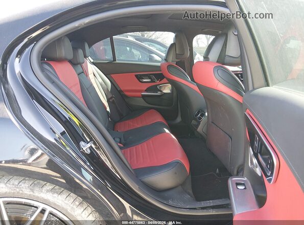 W1KAF8HB2PR111278 2023 MERCEDES-BENZ AMG C 43 Black VIN კოდის სტიკერის ხედი