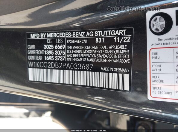 W1KCG2DB2PA033687 2023 MERCEDES-BENZ EQS 450+ Серый Вид подкапотного пространства
