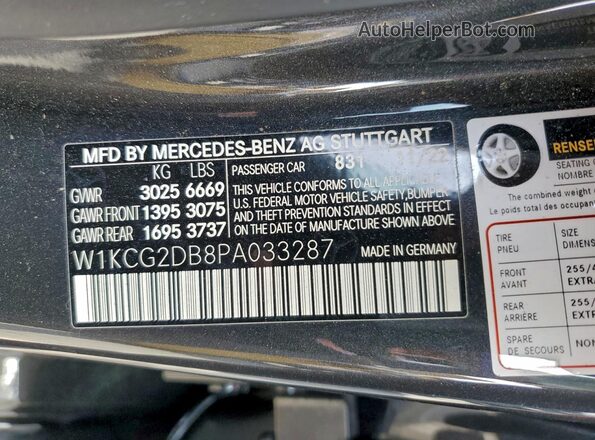 W1KCG2DB8PA033287 2023 MERCEDES-BENZ EQS Gray Вид підкапотного простору