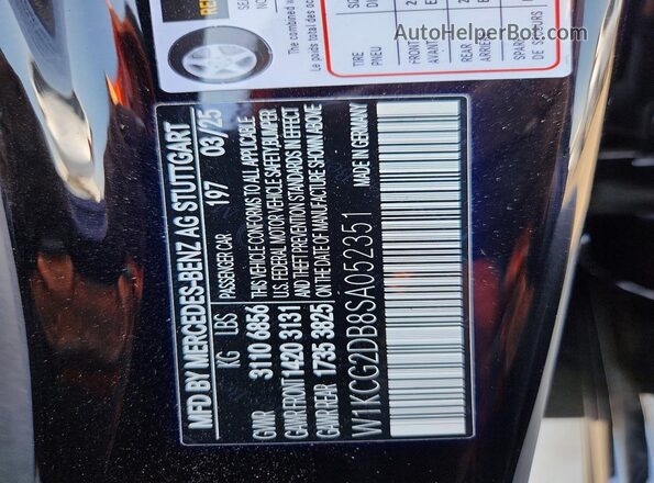 W1KCG2DB8SA052351 2025 MERCEDES-BENZ EQS Black ძრავის განყოფილების ხედი
