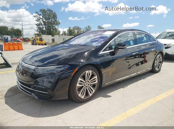 W1KCG4EB4NA001671 2022 MERCEDES-BENZ EQS 580 Black Առջևի ձախ երեք քառորդ տեսարան
