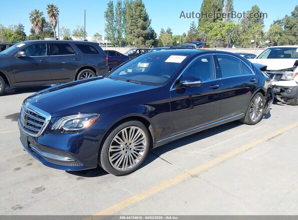 W1KUG6GB5LA553500 2020 MERCEDES-BENZ S-CLASS Blue წინა მარცხენა ხედი სამი მეოთხედიდან