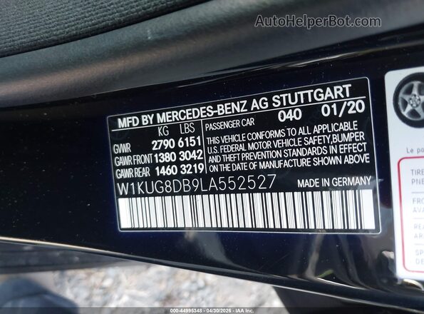 W1KUG8DB9LA552527 2020 MERCEDES-BENZ S-CLASS Black Engine compartment view