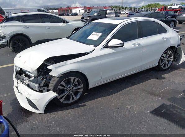W1KWF8DB2LR576519 2020 MERCEDES-BENZ C-CLASS White წინა მარცხენა ხედი სამი მეოთხედიდან