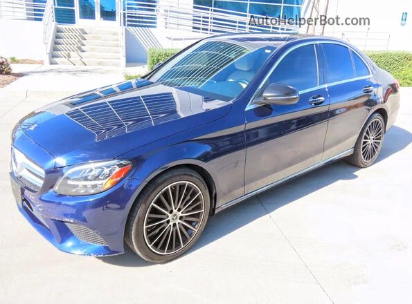 W1KWF8DB7MR613632 2021 MERCEDES-BENZ C Blue Trasero izquierdo