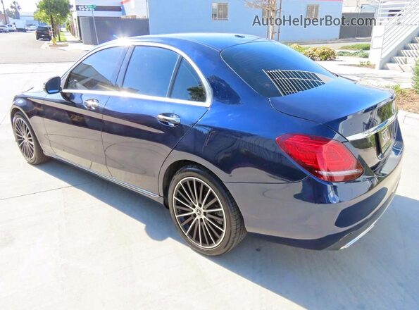 W1KWF8DB7MR613632 2021 MERCEDES-BENZ C Blue Delantero derecho