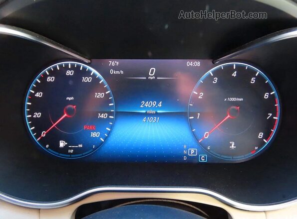 W1KWF8DB7MR613632 2021 MERCEDES-BENZ C Blue Vista del salpicadero