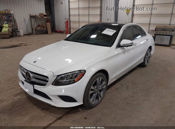 W1KWF8EB0MR632652 2021 MERCEDES-BENZ C-CLASS White Առջևի ձախ երեք քառորդ տեսարան