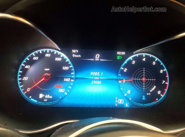 W1KWF8EB4MR645761 2021 MERCEDES-BENZ C Black Instrument cluster view