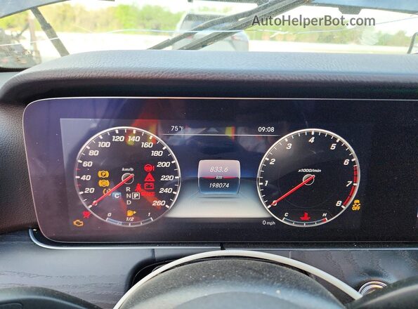 W1KZF8DB3LA831836 2020 MERCEDES-BENZ E Black Vista del cuadro de instrumentos