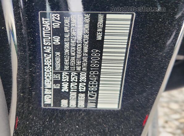W1KZF8EB4PB189089 2023 MERCEDES-BENZ E Black Engine compartment view