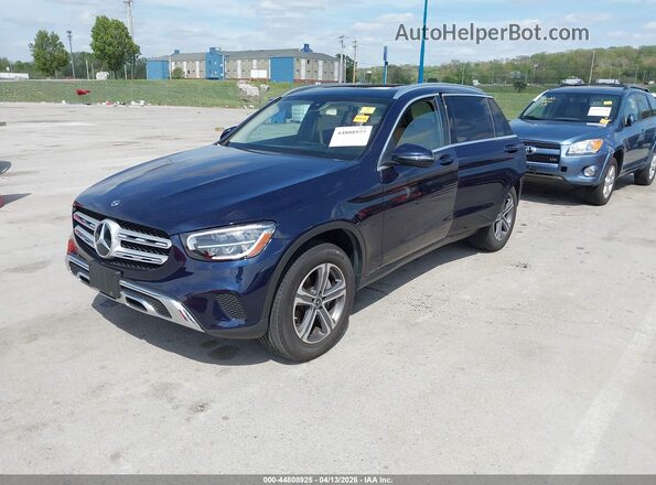 W1N0G8EB6LF805841 2020 MERCEDES-BENZ GLC 300 Blue Առջևի ձախ երեք քառորդ տեսարան