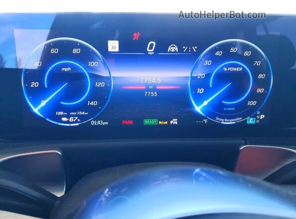 W1N9M0KB4SN128377 2025 MERCEDES-BENZ EQB Gray Instrument cluster view