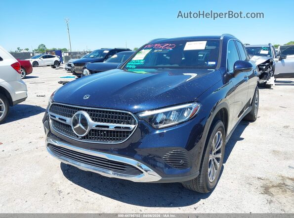 W1NKM4HB3RF136295 2024 MERCEDES-BENZ GLC 300 Blue Передня ліва чверть