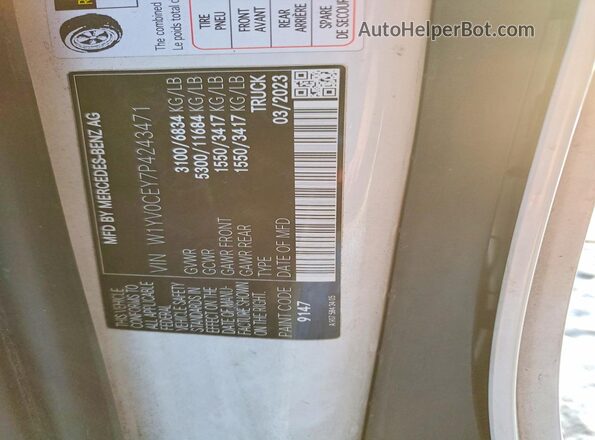 W1YV0CEY7P4243471 2023 MERCEDES-BENZ METRIS White Widok wnętrza 360 stopni