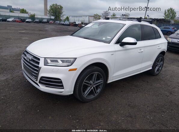 WA1A4AFYXJ2151925 2018 AUDI SQ5 White Առջևի ձախ երեք քառորդ տեսարան