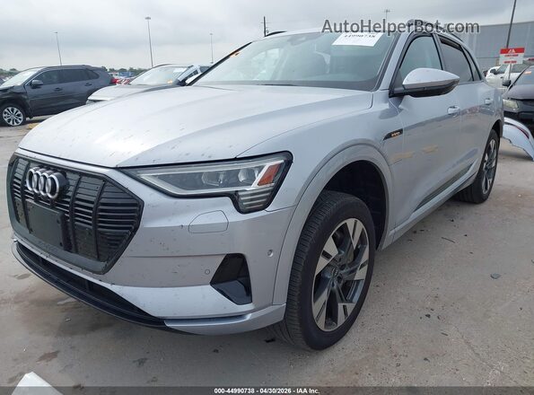 WA1AAAGE0MB025624 2021 AUDI E-TRON Gray Передня ліва чверть