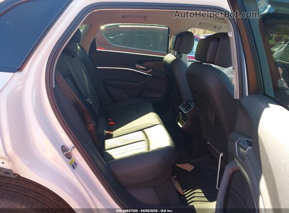 WA1AAAGE0MB031665 2021 AUDI E-TRON White Vista de la etiqueta del VIN