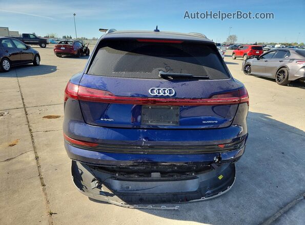 WA1AAAGE6MB009282 2021 AUDI E-TRON Синий Вид сзади