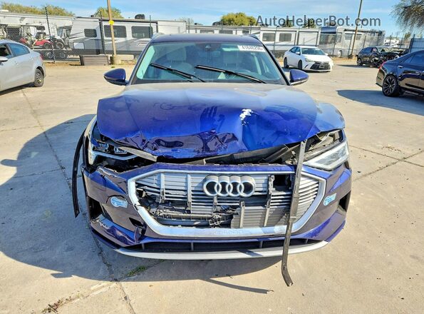 WA1AAAGE6MB009282 2021 AUDI E-TRON Синий Вид спереди