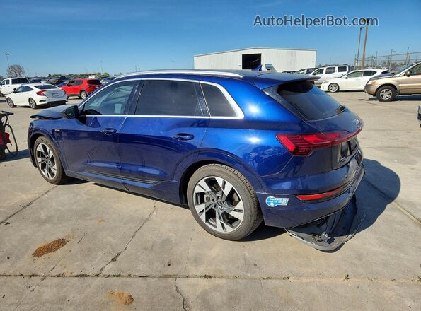 WA1AAAGE6MB009282 2021 AUDI E-TRON Синий Задняя левая четверть