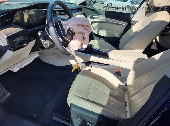 WA1AAAGE6MB009282 2021 AUDI E-TRON Синий Вид салона спереди