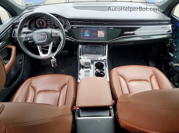 WA1AJAF79MD010921 2021 AUDI Q7 Blue Առջևի վահանակի տեսք