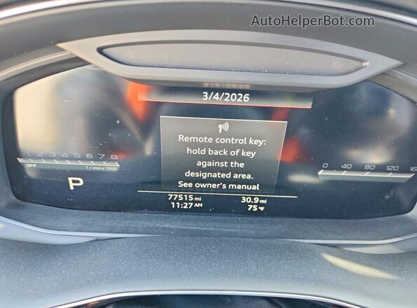 WA1AWAF7XLD013276 2020 AUDI SQ7 Silver ხელსაწყოთა პანელის ხედი