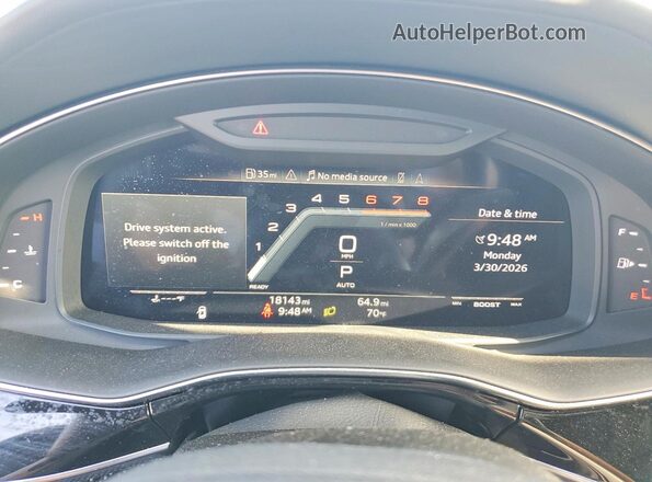 WA1AWBF73MD024367 2021 AUDI SQ7 Black Instrument cluster view