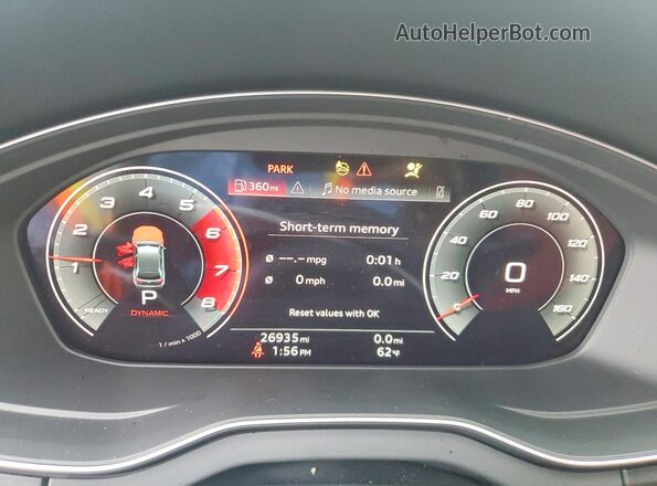 WA1B4AFY9P2185657 2023 AUDI SQ5 Gray Vista del cuadro de instrumentos