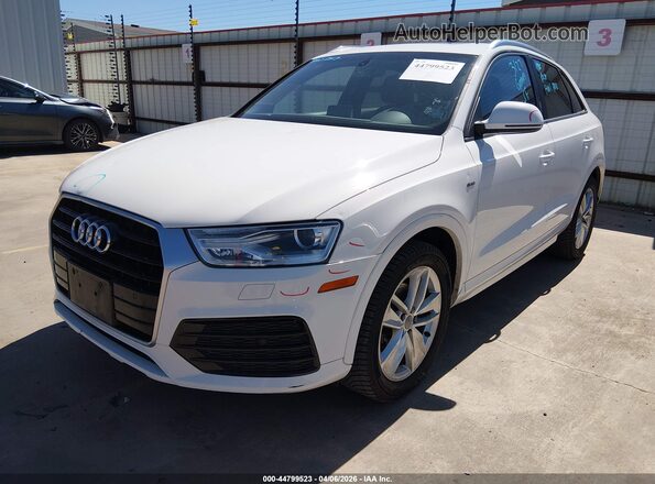 WA1BCCFS3JR001399 2018 AUDI Q3 White Առջևի ձախ երեք քառորդ տեսարան