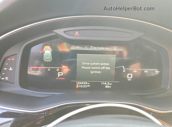 WA1BVAF15MD016994 2021 AUDI Q8 Charcoal Instrument cluster view