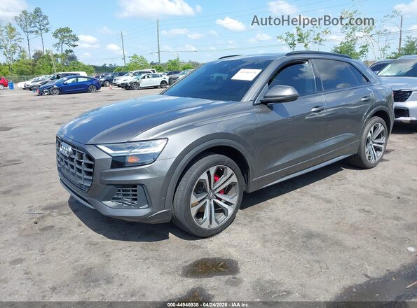 WA1BVAF16KD039634 2019 AUDI Q8 Gray Առջևի ձախ երեք քառորդ տեսարան