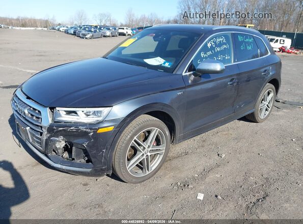 WA1C4AFY6J2197146 2018 AUDI SQ5 Dark Blue Առջևի ձախ երեք քառորդ տեսարան