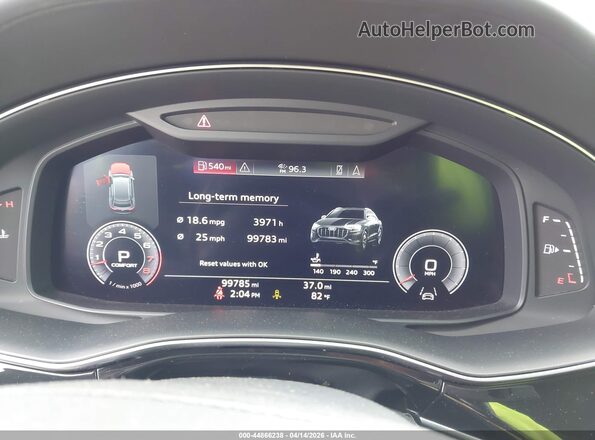 WA1CVAF13KD014999 2019 AUDI Q8 Gray Vista de los asientos traseros