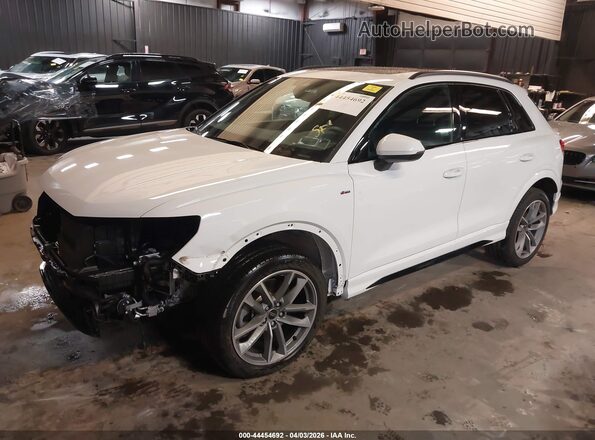 WA1DECF32S1027407 2025 AUDI Q3 White წინა მარცხენა ხედი სამი მეოთხედიდან