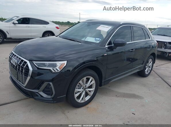 WA1DECF32S1077451 2025 AUDI Q3 Black წინა მარცხენა ხედი სამი მეოთხედიდან