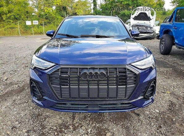 WA1DECF33S1008087 2025 AUDI Q3 Blue Front view