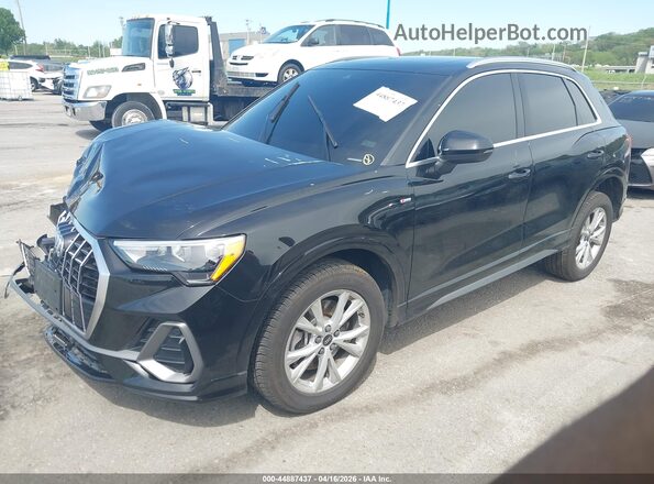 WA1DECF34N1131546 2022 AUDI Q3 Черный Передняя левая четверть