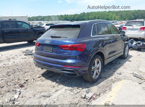 WA1DECF37M1023968 2021 AUDI Q3 Blue Հետևի աջ