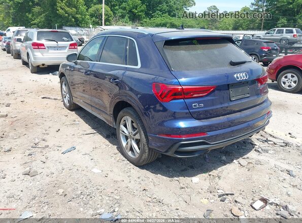 WA1DECF37M1023968 2021 AUDI Q3 Blue Հետևի ձախ