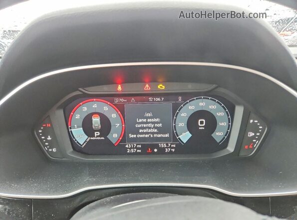 WA1DECF37R1108526 2024 AUDI Q3 White ხელსაწყოთა პანელის ხედი